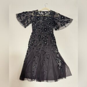 Adrianna Papell Elegant Beaded Mini Dress